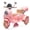 Pink, variant on Track Seven 12V Ride on Motorcycle, 2-Seater Electric Motorcycle with Dual Motor, 3 Wheels Motorbike with Bluetooth, LED Lights, Storage Box, Front Hook, Ride on Toy Car for Kids Aged 3 , Pink