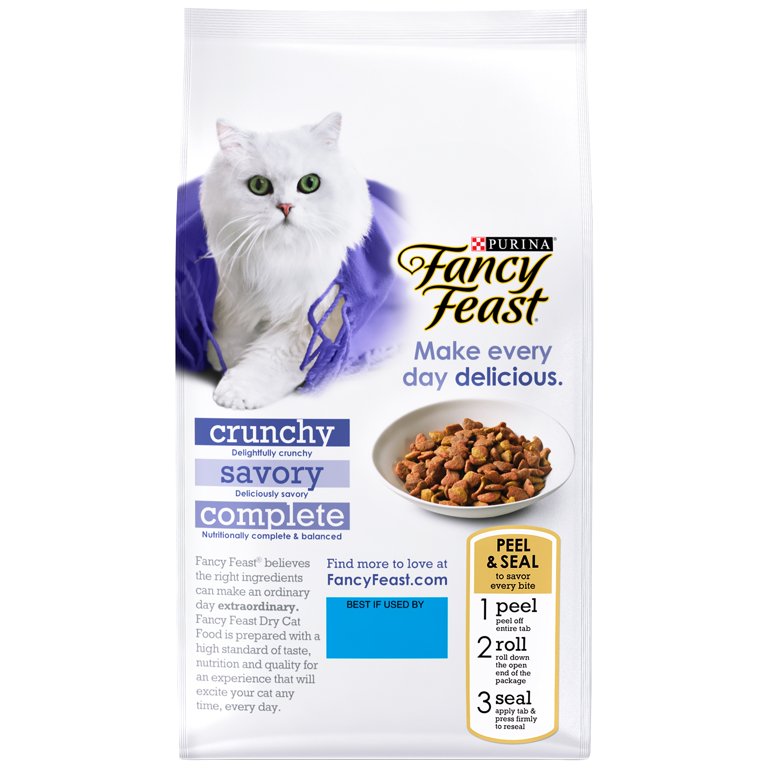 Purina Fancy Feast Gourmet Dry Cat Food With Savory Chicken Turkey 7 lb. Bag