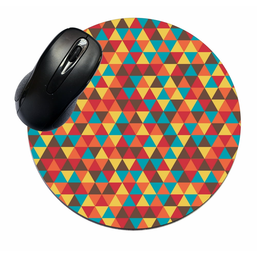 Mouse Mat Pad Mousepad Cute Desk Round Circle Mousemat 80's
