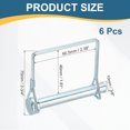 thumbnail image 2 of Uxcell 6 Pcs Trailer Coupler Pin (32/13" x 2-3/4" ) - Trailer Hitch Pin Coupler Square Safety Shaft Locking Pin for Farm Trailers Wagons Lawn Kayak Boat, 2 of 7