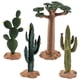 thumbnail image 1 of Paquete de 4 modelos de cactus de simulación, árbol tropical, baobab, plantas Zulema Mini árbol de paisaje, 1 of 8