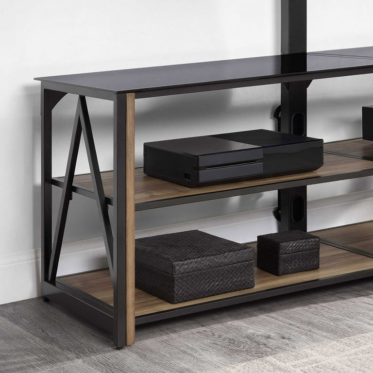 Whalen Spectrum 3-in-1 TV Stand for TVs up to 82”, Brown Finish Whalen Spectrum 3-in-1 TV Stand for TVs up to 82”, Brown Finish