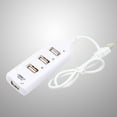 thumbnail image 3 of SHISUYAN Portable High USB 2.0 Data Expansion Hub USB Splitter for Windows XP/ Vista 7 8 10 Laptop PC Computer (White), 3 of 8