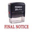 thumbnail image 1 of Printtoo Stamp FINAL NOTICE Self Inking Rubber Stamp Office Stationary-Red, 1 of 1