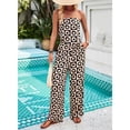 thumbnail image 3 of EASYBRAUS Women Printed Rayon Two Piece Pants Set Sleeveless Summer Vacation Outfit, 3 of 9