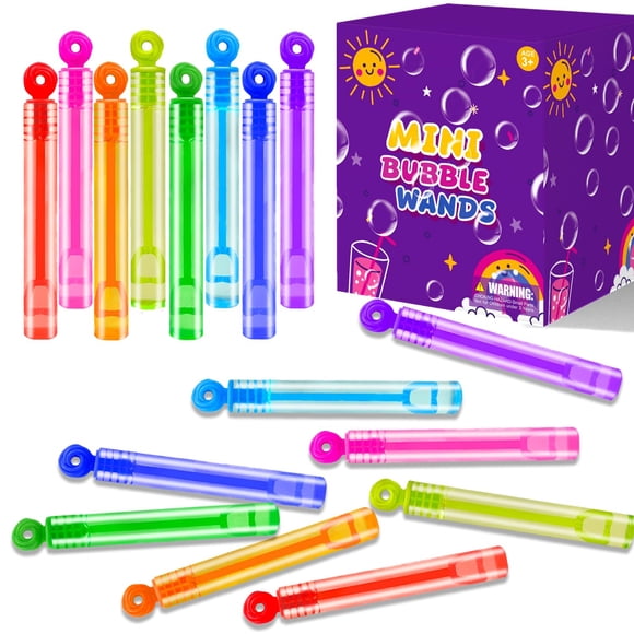 Paquete de 100 miniburbujas de neón Party Favors Bulk para niños