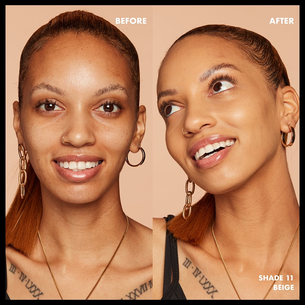 NYX Professional Makeup Total Control Pro Drop Foundation, Skin-true buildable coverage, clean vegan formula, Beige
