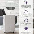 thumbnail image 3 of Refurbished - Freonic 22 Pint Portable Dehumidifier -white - FHCD251AWG, 3 of 4