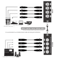thumbnail image 4 of 1Pair 4-Channel 3Pin XLR Audio RJ45 Ethernet Extender Network Cable Extender DMX512 Network Signal Extender Male+Female,1 pair x Ethernet Extender (Male + Female),Black, 4 of 8