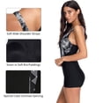 thumbnail image 3 of Traje de baño de una pieza Boyleg Racerback para mujer, traje de baño atlético de cobertura completa, traje de baño para regazo, negro, 3 of 7