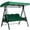 Green - 75" x 47" x 7", variant on Seater Patio Swing Canopy Replacement Universal Waterproof Outdoor Swing Top Cover for Garden Patio Porch 75" x 47" No Cushion Cover Included Red