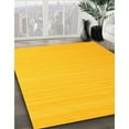 thumbnail image 3 of Ahgly Company Machine Washable Indoor Square Contemporary Deep Yellow Area Rugs, 4' Square, 3 of 7