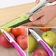 thumbnail image 5 of Pelador de frutas y verduras, pelador de acero inoxidable ultraafilado para frutas, patatas, verduras afiladas, acero inoxidable, 9CM, 5 of 5