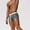 Grey, variant on XBASW Mens Swim Trunks with Back Pocket Solid Color Swimwear Shorts Beach Boxer Shorts S-3 XL