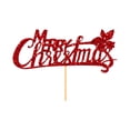 thumbnail image 2 of Fiudx Artículos en oferta con ofertas flash Decoración de pastel de postre navideño Decoración de mesa de postres Complemento de pastel de árbol de Navidad Suministros para fiestas, 2 of 6