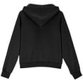 thumbnail image 4 of idosla Hoodies for Teen Girls Zip Up Long Sleeve Cute Sweatshirts Thumb Hole Fashion Fall Preppy Pullover Jacket With Pockets (Black, 4-5 Years), 4 of 5