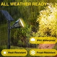 thumbnail image 2 of Solar Flood Spotlights, Outdoor Landscape Solar Powered Flood Wall Light Dusk to Dawn Decoration Lighting for Yard Garden Walkway Porch Pool Driveway, 2 of 4