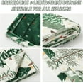 thumbnail image 4 of Christmas Tree Fuzzy Blanket 60 x 50 Inch Watercolor Green Forest Soft Throw Blanket for Winter Home Chair Sofa Couch Bed, 4 of 6