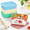 Bright Colors, variant on 4 Pack Silicone Bento Box Classic Colors Reusable Lunch Container