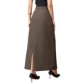 thumbnail image 3 of INSPIRE CHIC Work Pencil Skirt for Women's High Waist Pockets Slip Back Office Midi Bodycon Skirts S Coffee, 3 of 6
