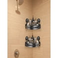 thumbnail image 5 of Corner Shower Shelf with Suction Cups, No-Drill Triangle Bath Organizer for Shampoo Bottles, Rustproof ABS Wall Mounted Basket with Drainage and Drop Guards, 5 of 7