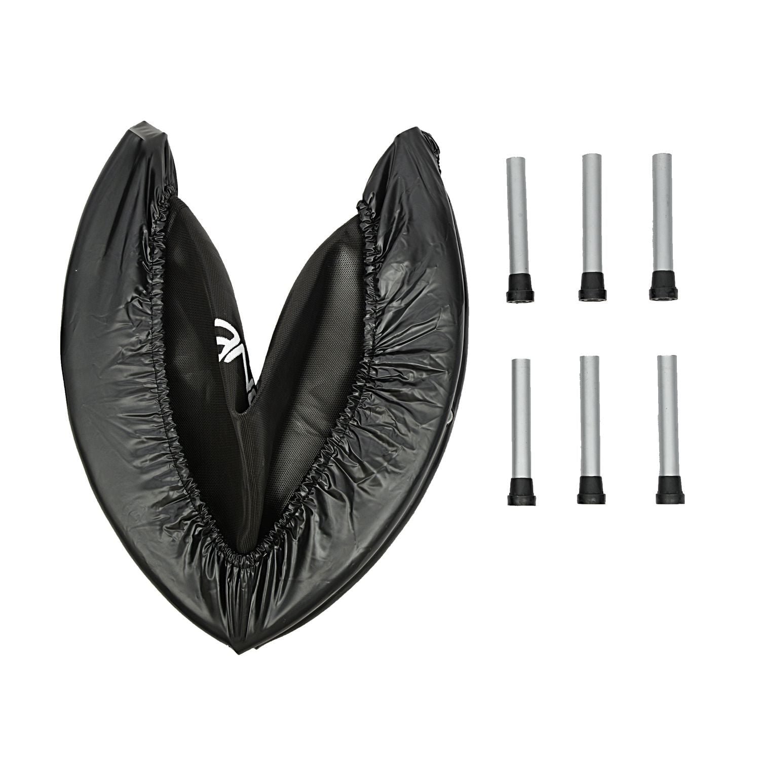 GoZone 36” Mini Fitness Trampoline – Black, With padded frame cover