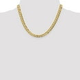 thumbnail image 2 of Auriga Fine Jewelry 14K Yellow Gold 7.2mm Flat Cuban Chain Necklace for Women 18", 2 of 6