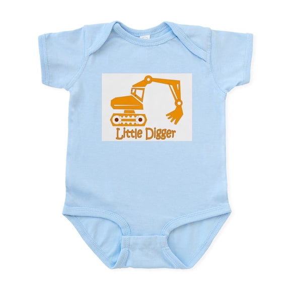 CafePress - Little Digger Infant Bodysuit - Baby Light Bodysuit, Size Newborn - 24 Months
