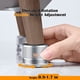 thumbnail image 3 of Elevadores de muebles de metal modernos - Altura ajustable - Almohadilla antideslizante - Paquete de 2, plateado, 3 of 5