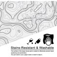 thumbnail image 2 of Topographic Gaming Mouse Pad White Large Mouse Pad XL Desk Mat 31.5x11.8x0.12 inch White Desk Pad Terrain Mouse Pad (Terrain - White), 2 of 13