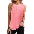 thumbnail image 5 of Sherrylily Women Tank Tops Crew Neck Sleeveless Casual Loose Fit Tee Shirts S-2XL, 5 of 7