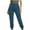 Navy, variant on Inleife Women's Button Zip Cargo Joggers for Outdoor Hiking Elastic Waist Casual Clothes Pockets Long Pants with Tapered Leg & Cuffed Ankles