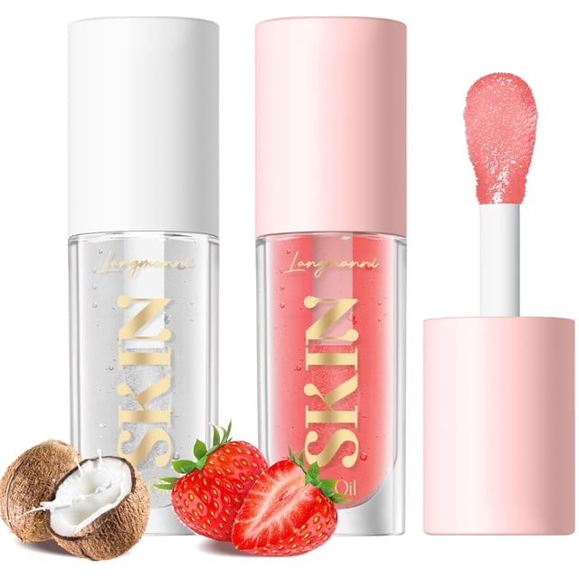 Bálsamo labial LANGMANNI Lip Oil con sabor a frutas+coco