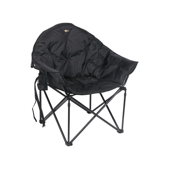 Faulkner Chaise de Camping 49570H Grand Chien; Chaise Seau; Capacité de Poids de 300 Livres; Pliable; Noir; Tubes en Acier de 3/4 Po avec Rembourrage en Polyester/tissu en Polyester; Sans Appuie-Tête; avec Sac de Transport