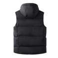 thumbnail image 5 of Gibobby Chamarra casual hombre chamarra de espuma grande, ajuste de burbujas gruesas, con capucha, para invierno, informal, para hombre(Negro,XG), 5 of 5