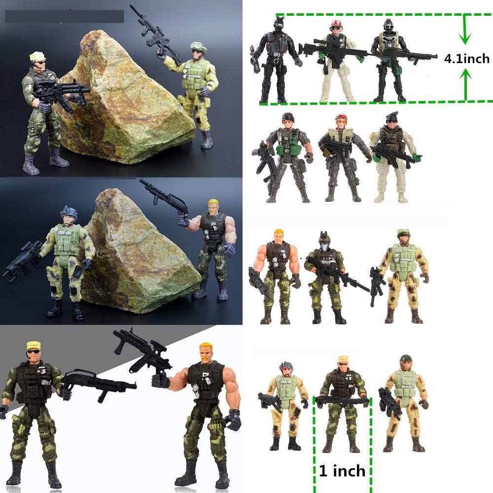 1:6 Scale American Military Soldiers Special Forces Action Figure – 12" Army Man With Gear, NB01A