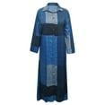 thumbnail image 5 of Riforla Womens Long Sleeve Button Down Shirt Dress Casual Plaid Denim Maxi Dresses Loose Fit Blouse Dress with Pocket Blue_002 S, 5 of 6