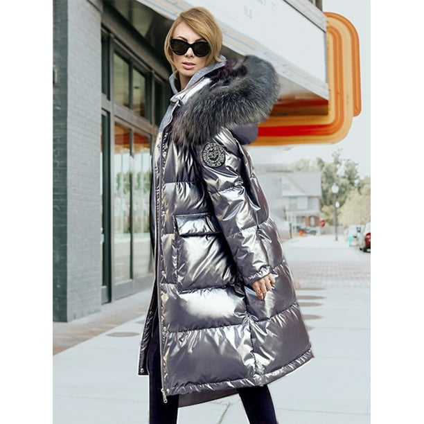 Metallic snow jacket sale