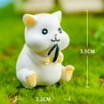 thumbnail image 4 of 4PCS Miniature Ornament Cute Hamster Resin Micro Landscape Fairy Garden Decor, 4 of 8