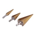 thumbnail image 4 of Cone Bit, 3pcs Étape Foret Étape Foret Étagé Bit de Forage Élever Votre Expérience, 4 of 14