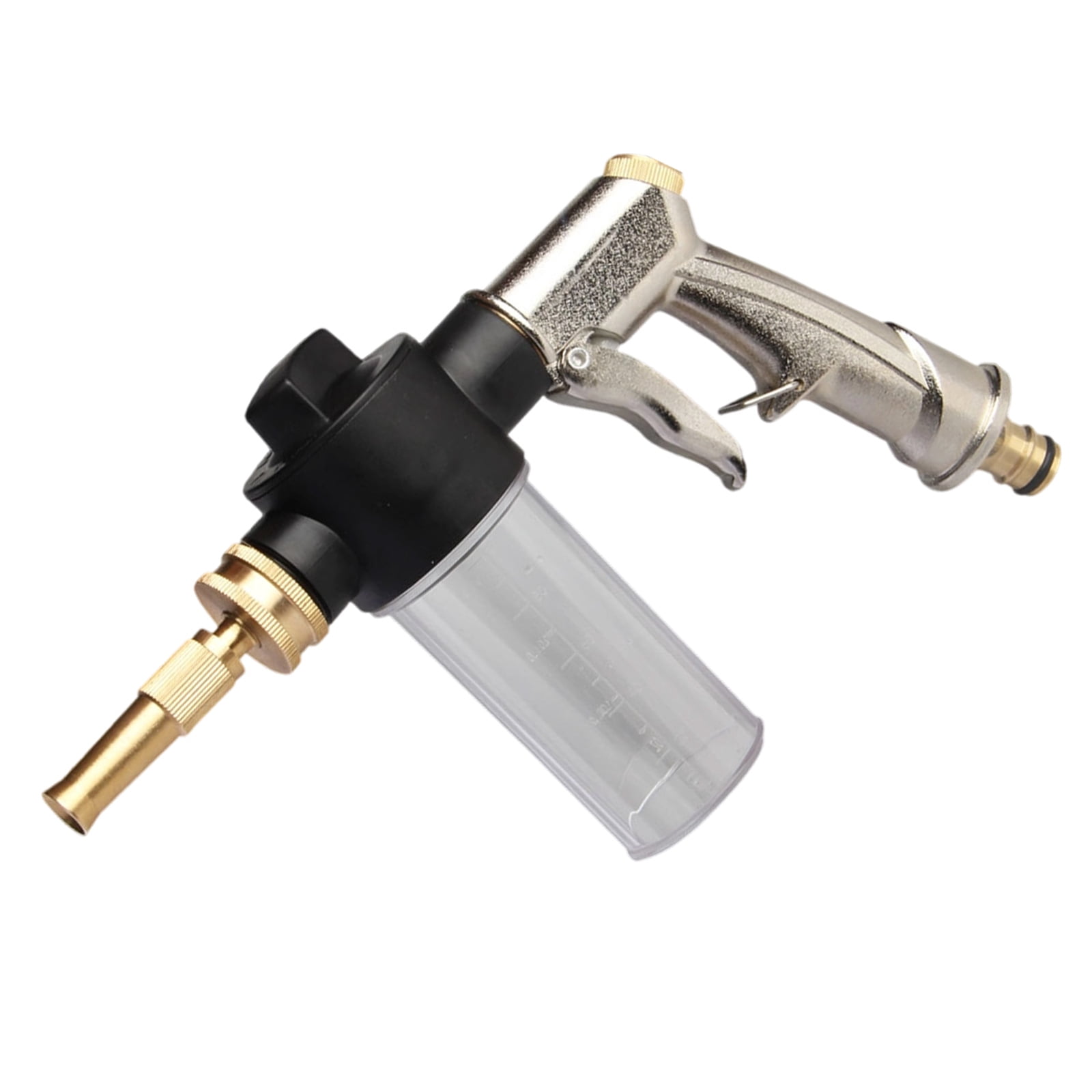 Garden Hose Nozzle Sprayer 3.5oz Soap Dispenser High Pressure Foam Guns for Car Washing Gardening and Pet Showering Use