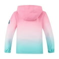 thumbnail image 4 of Mercatoo Girls Cute Gradient Color 𝗪aterproof Jackets Fleece Lined Winter Hooded Coats Youth Kids Zipper Pockets Warm Outwear, 4 of 7