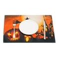 thumbnail image 4 of 4 Pack Halloween Placemats Set Witch Pumpkin Washable Table Place Mats Trick Or Treat Autumn Table Mats for Dining Home Table Kitchen Halloween Decoration, 4 of 5