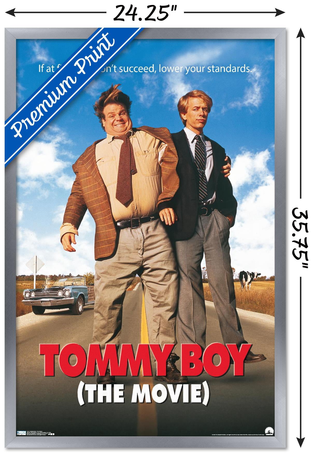 Tommy Boy - One Sheet Wall Poster, 22.375" x 34" Framed