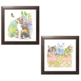 thumbnail image 1 of Gango Home Decor Cottage Easter Kitties I & II by Beth Grove (Ready to Hang); Two 12x12in Brown Framed Prints, 1 of 5