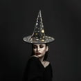 thumbnail image 2 of Graflsoa "Enchanting Blue Star Witch Hat for Halloween Cosplay and Party Fun, Stretchy & Durable Cotton Design for Ages 7+", 2 of 7