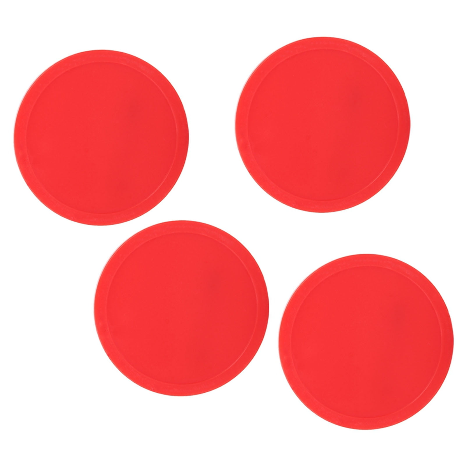 4 Pcs Plastic Air Hockey Pucks Replacement for Table Game Equipment