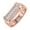 Rose Gold, variant on 1/4 Carat (ctw) Nick Set 6-Stone MensDiamond Wedding Band Ring in 14K Yellow Gold (Ring Size 14) (I1-I2 Clarity)
