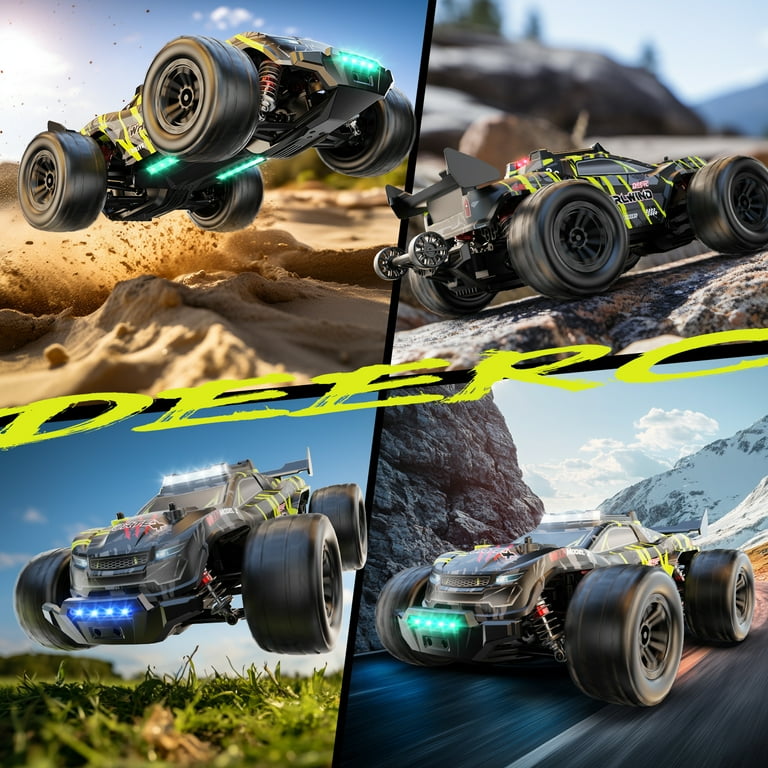 DEERC 1/14 Fast Brushless RC Car for Adults, 43 MPH High Speed 4x4