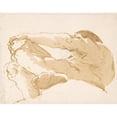 thumbnail image 2 of Giovanni Battista Tiepolo 18x15 Gold Ornate Wood Frame and Double Matted Museum Art Print Titled - Seated Man Turned Towards the Left Seen from Below (1696-1770), 2 of 4
